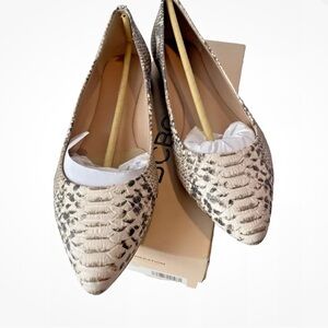 BCBGeneration Snakeskin Flats